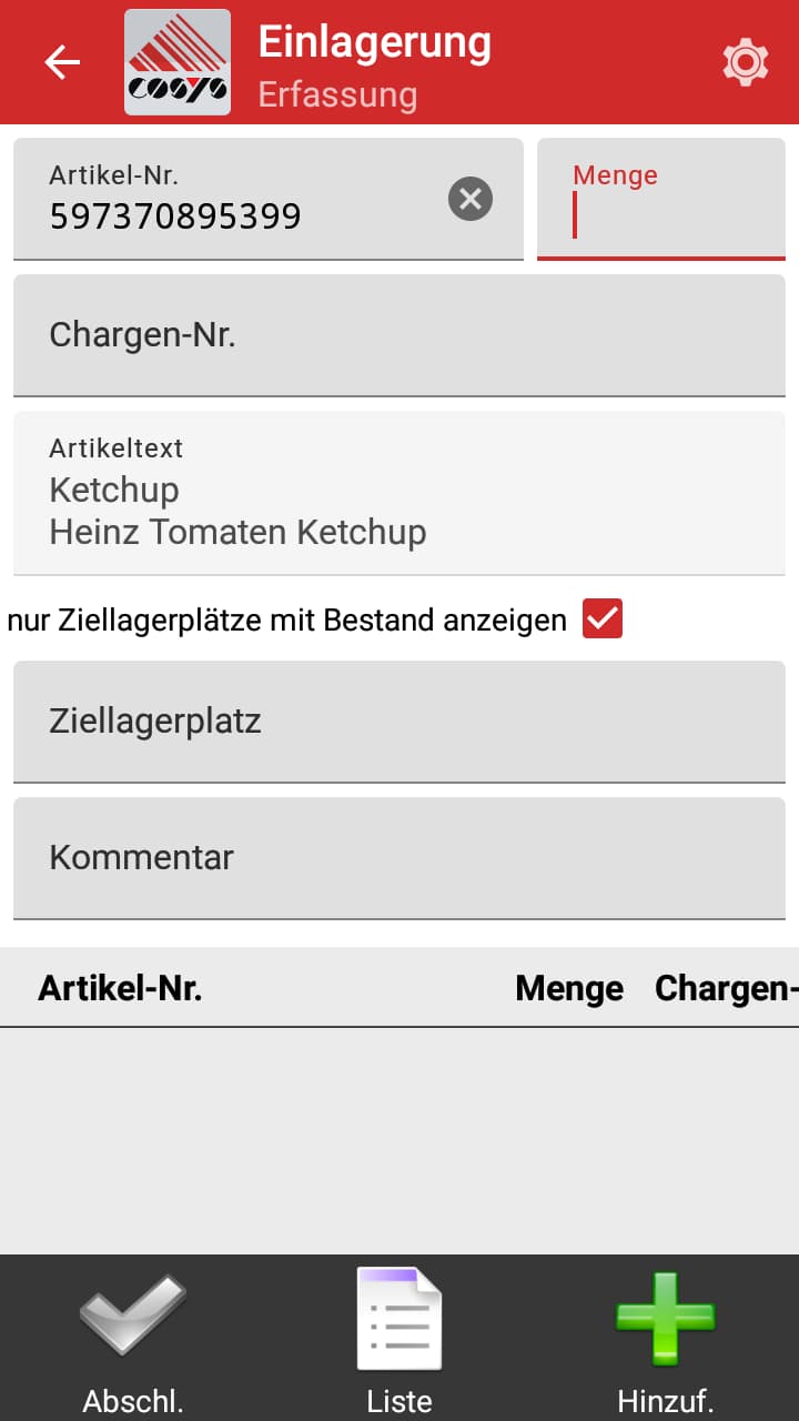 Chargen und Serienverwaltung für das Lager Chargen und Serienverwaltung für das Lager