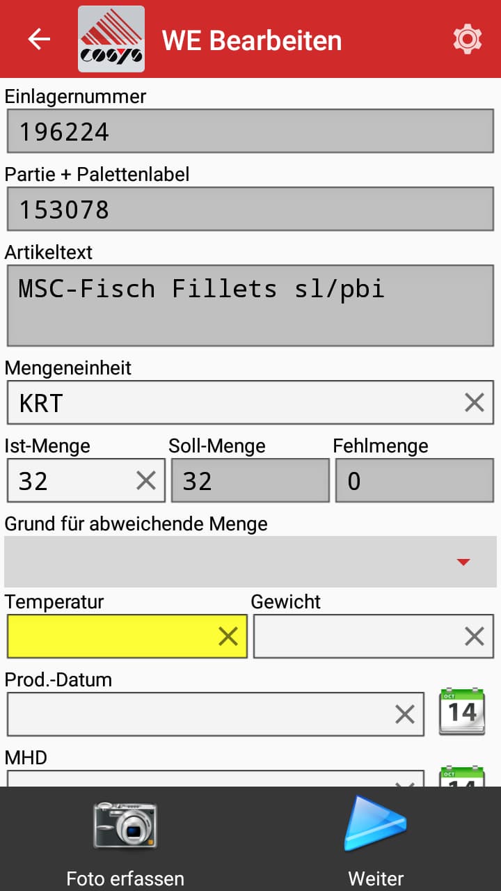 MHD Kontrolle im Lager MHD Kontrolle im Lager