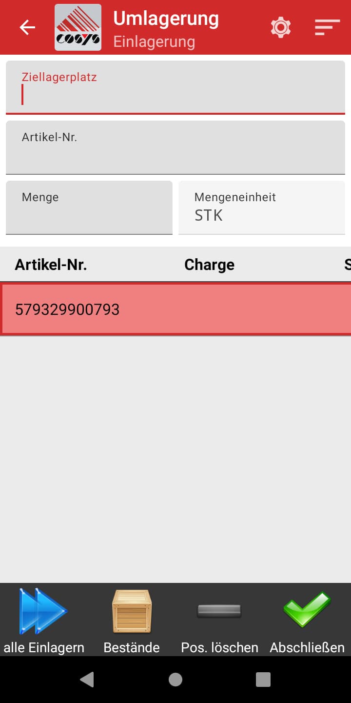 Lagerbestände einfach managen mit der COSYS Umlagerung Lagerbestände einfach managen mit der COSYS Umlagerung
